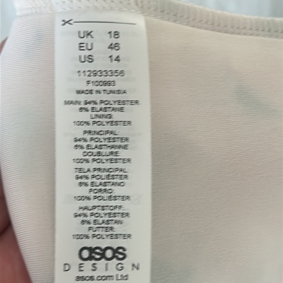 ASOS DESIGN Sweetheart Puff Bardot Midi Pink Floral Party Dress Size 14 NEW - Picture 14 of 17